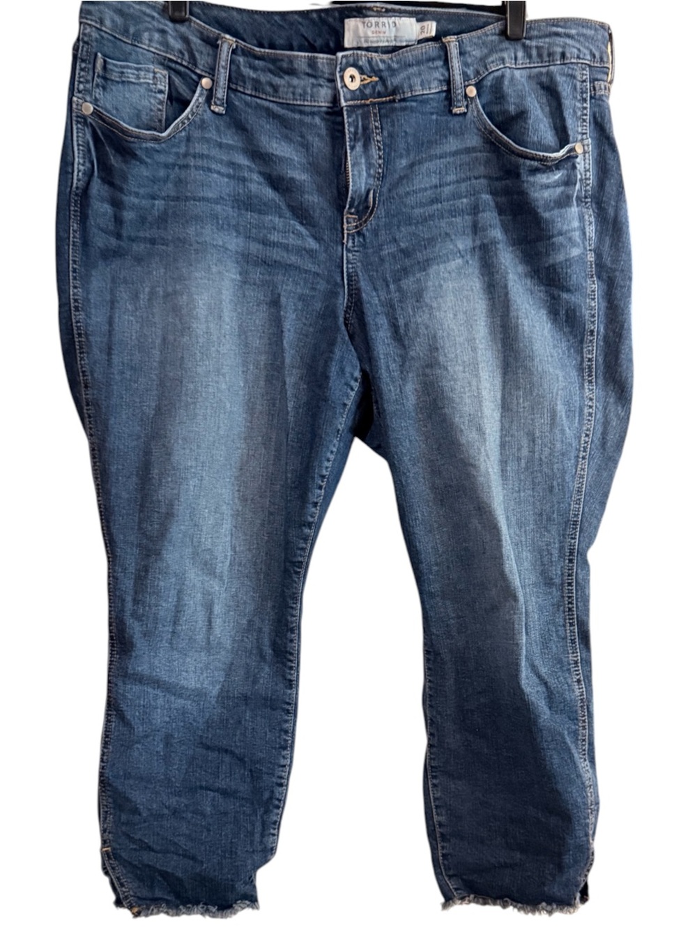 torrid Blue Cropped Ankle Jeans